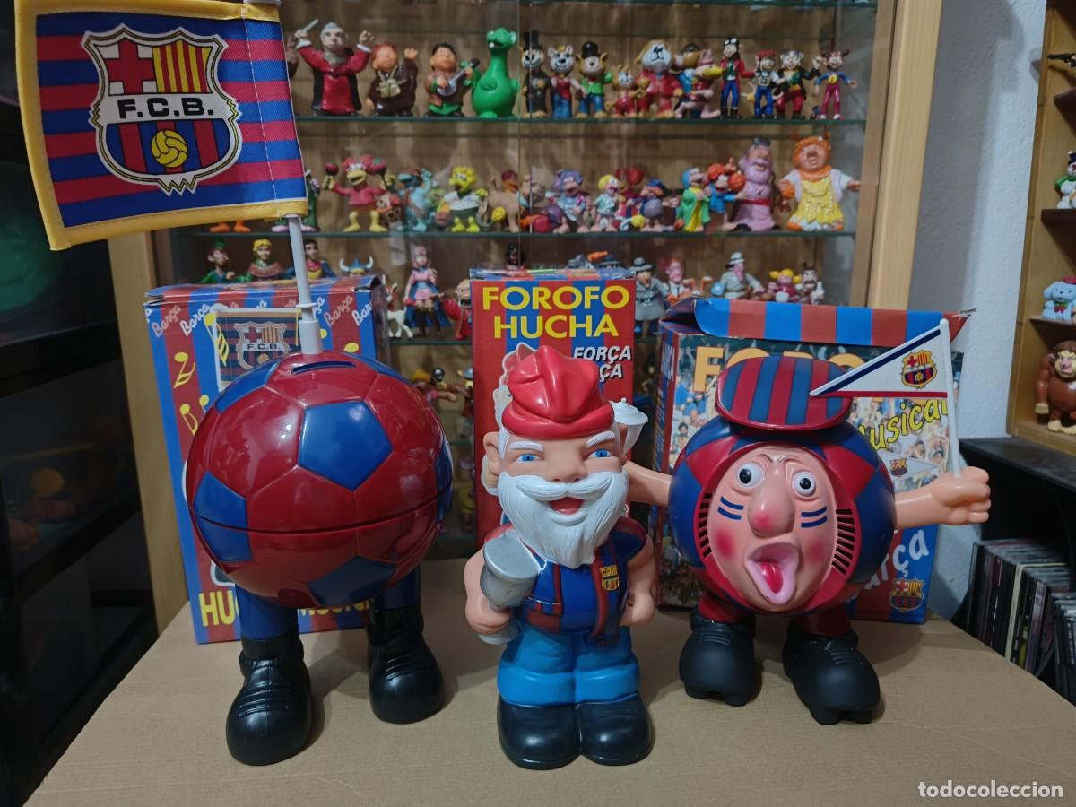 Colecionismo: Ocasion coleccionistas ! Antiguo lote de 3 huchas musicales a&ntilde;os 80 90 F.C Barcelona