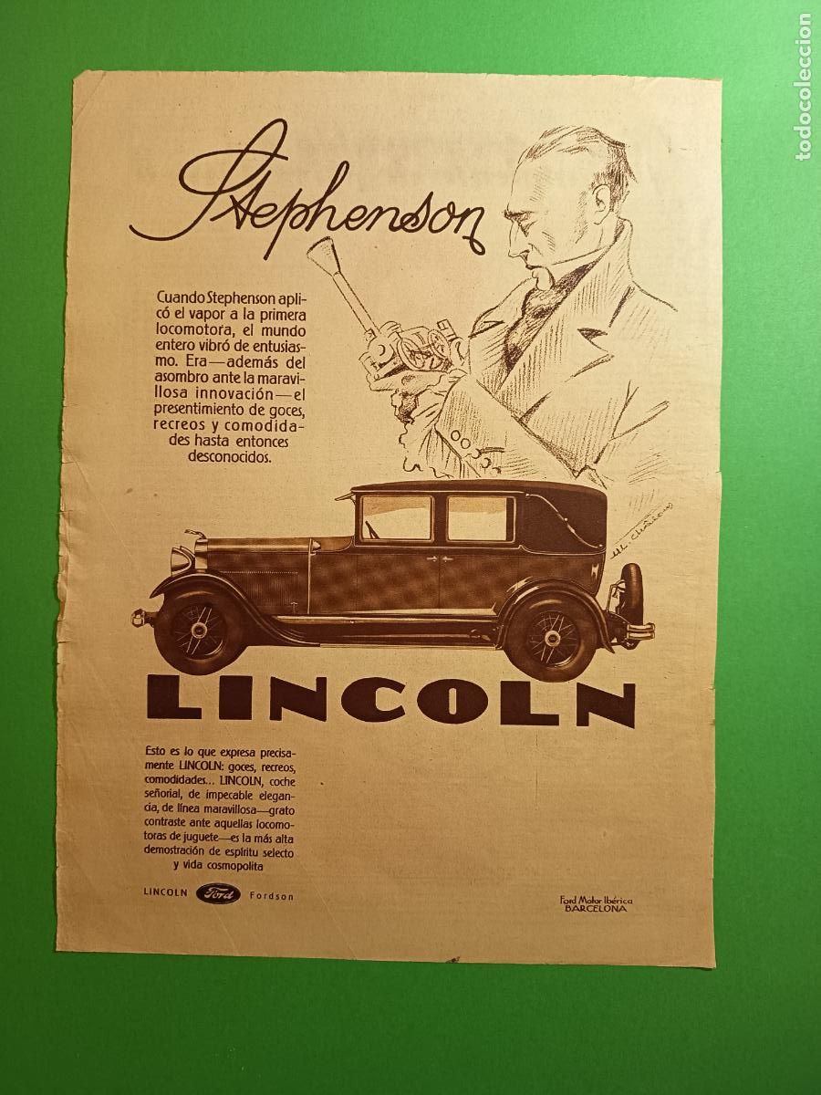 Coleccionismo: FORD LINCOLN STEPHENSON - PORTADA - 06/12/1930
