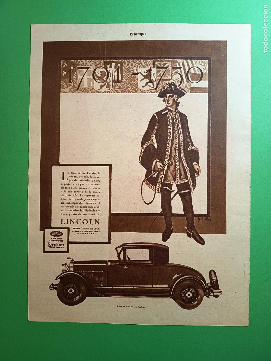 Coleccionismo: FORD LINCOLN CUPE DOS PLAZAS JUDKINS 1701 1750 - 04/03/1930