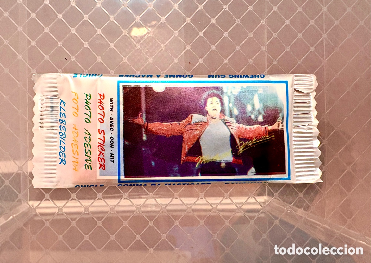 Coleccionismo: - &Uacute;NICO - MICHAEL JACKSON CHICLE SIN ABRIR . A&ntilde;os 90 . Hecho en ITALIA . Lujo