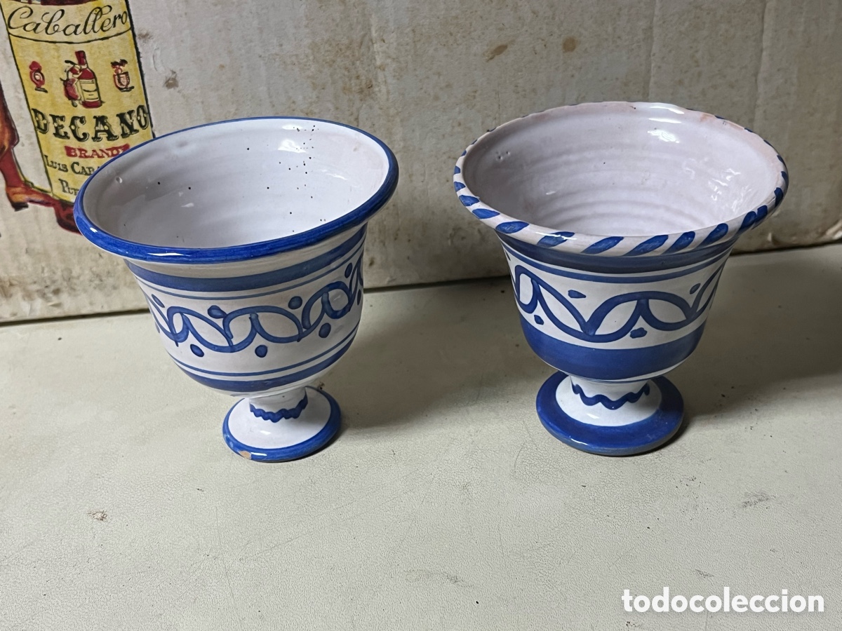 Colecionismo: PAR COPAS DE TALAVERA