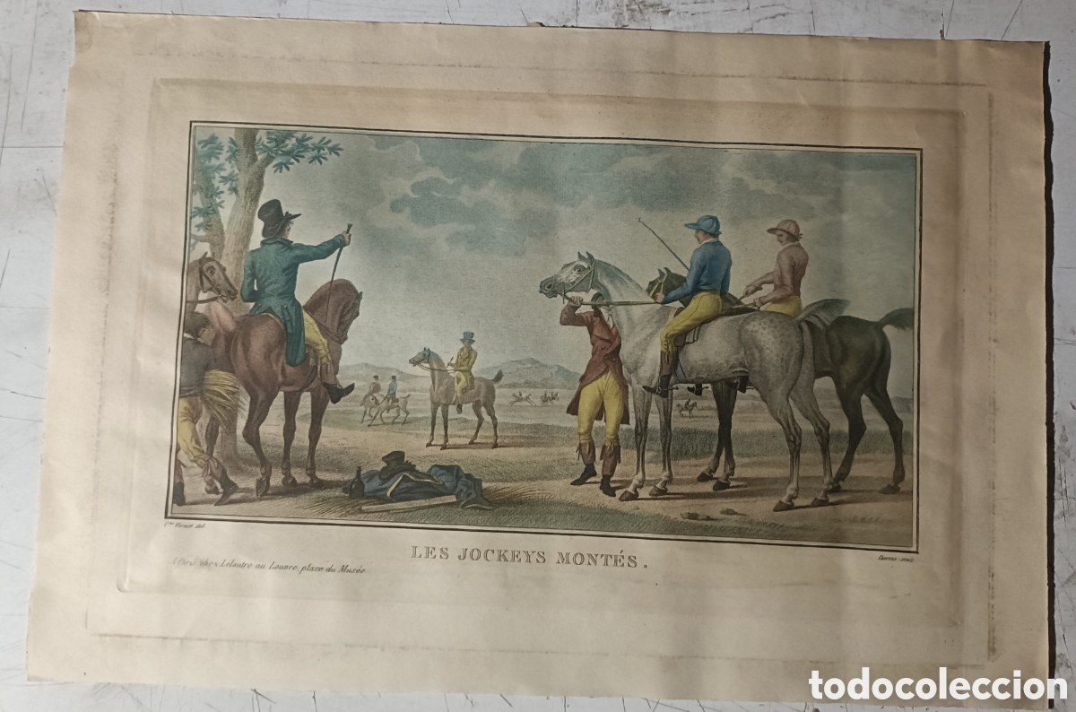 Coleccionismo: Lamina francesa de equitaci&oacute;n