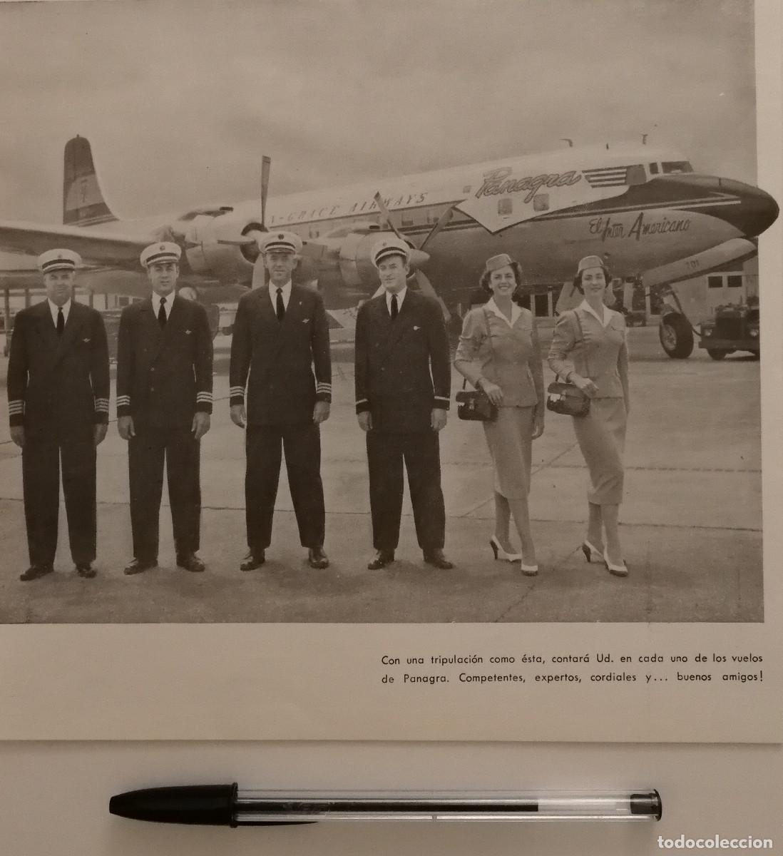 Coleccionismo: ANTIGUO ANUNCIO ACARTONADO - PANAGRA Pan American-Grace Airways A&Ntilde;OS 50 - PUBLICIDAD LAMINA