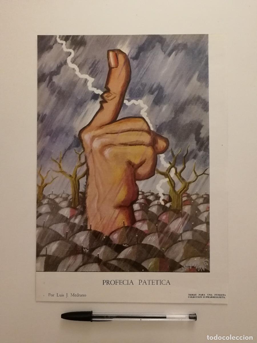 Coleccionismo: ANTIGUA LAMINA ACARTONADA -A4- PROFECIA PATETICA - ARTE - LUIS JOSE MEDRANO - Suprarrealista