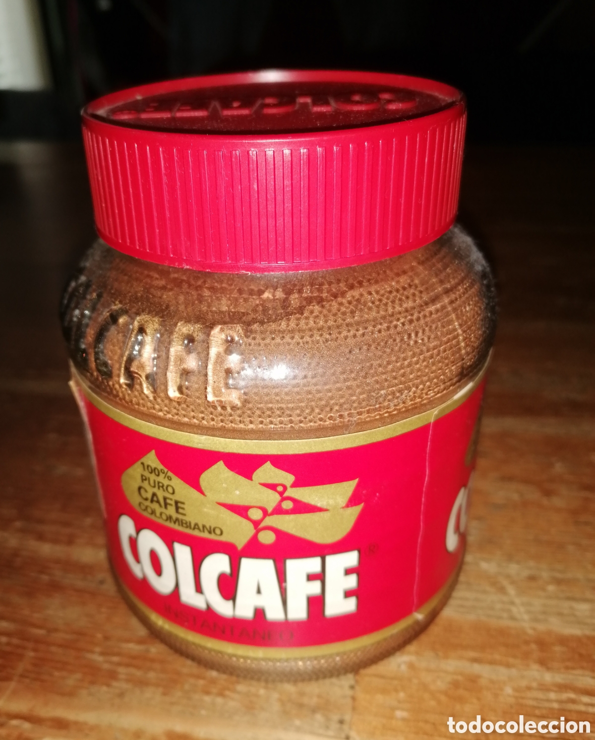 Coleccionismo: Antiguo bote de cafe colombiano instant&aacute;neo COLCAFE