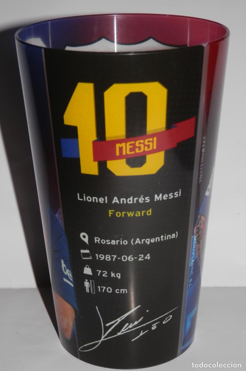 Colecionismo: VASO FUTBOL CLUB BARCELONA - MESSI