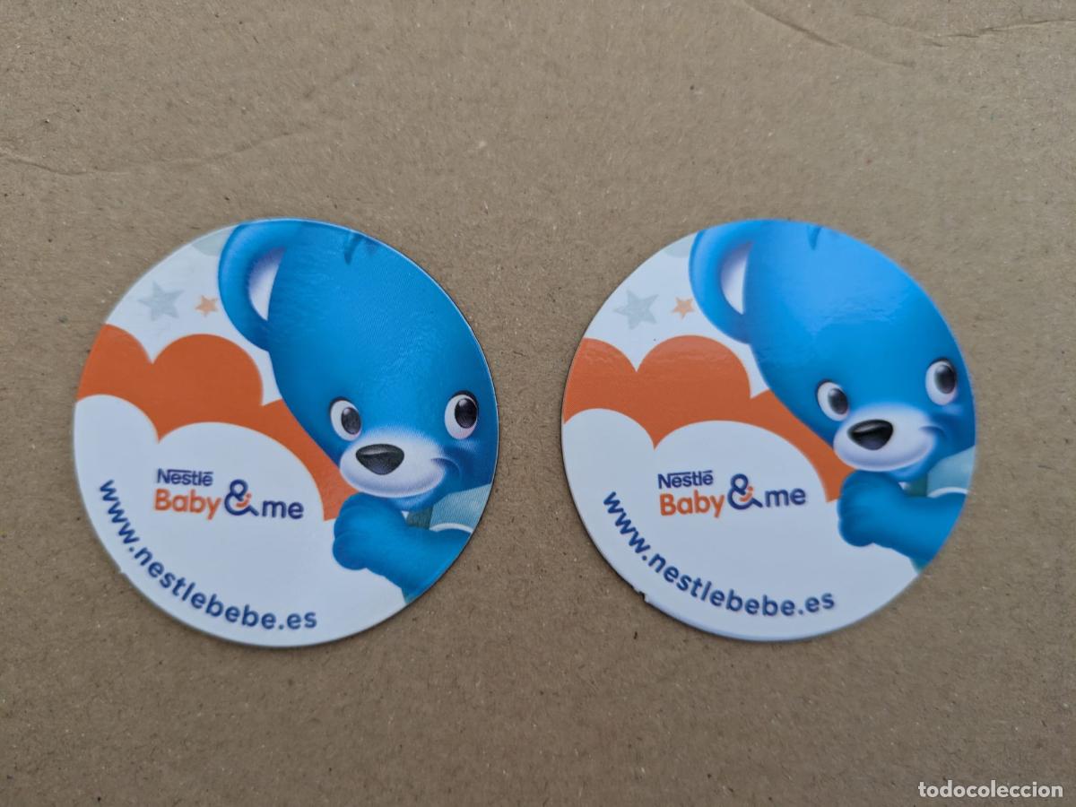 Coleccionismo: Dos imanes para la nevera Nestle Baby&Me. Beb&eacute;. Nuevos.