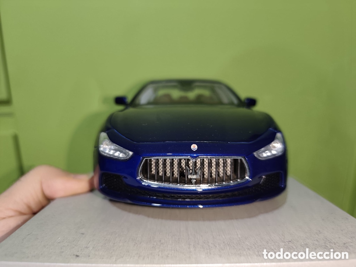 Coleccionismo: Maserati Ghibli, blue Metallic, escala 1/18,