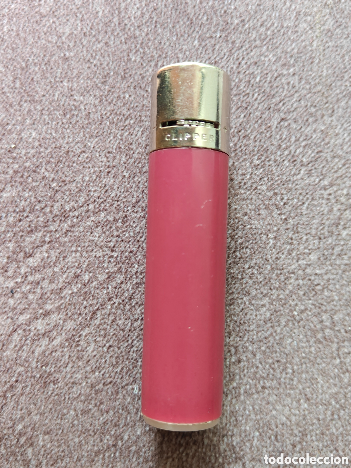 Coleccionismo: ANTIGUO CLIPPER REGULADOR MORADO LILA MUY RARO FUNCIONANDO MECHERO ENCENDEDOR