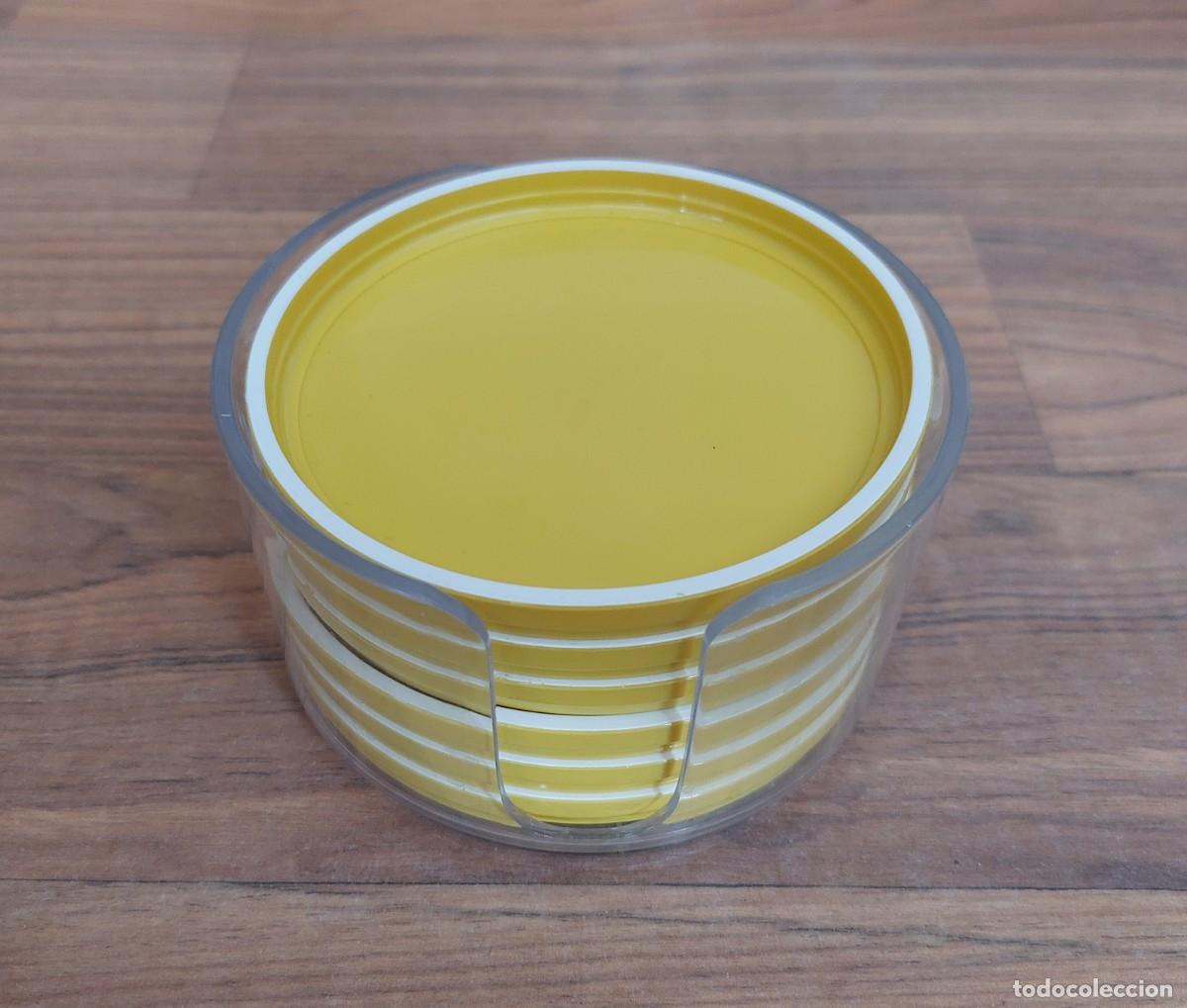 Coleccionismo: # POSAVASOS EN COLOR BLANCO Y AMARILLO - LOTE 6 (NUEVOS)