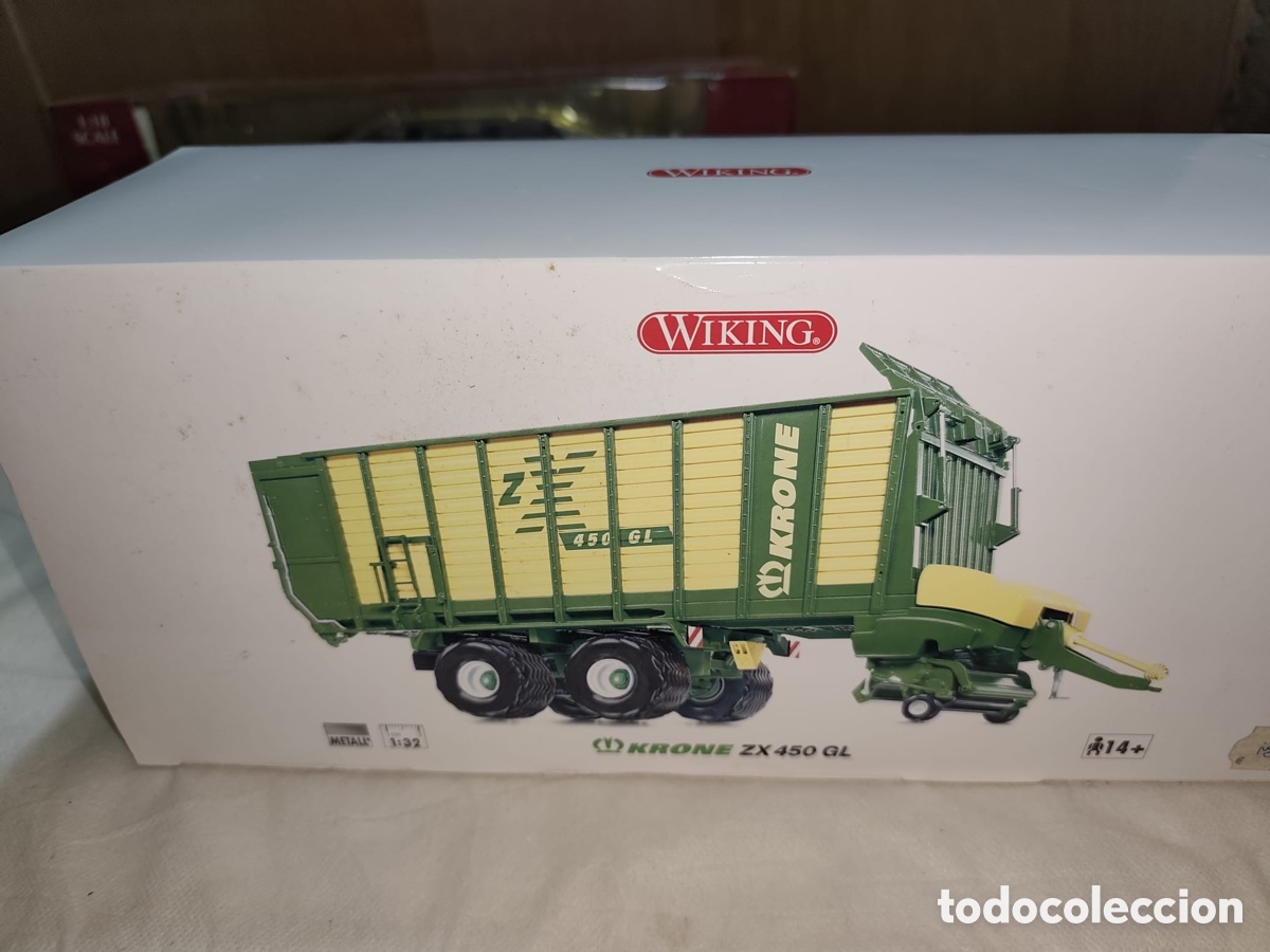 Coleccionismo: Krone 450 zx 450 gl, remolque de dos ejes y varios,