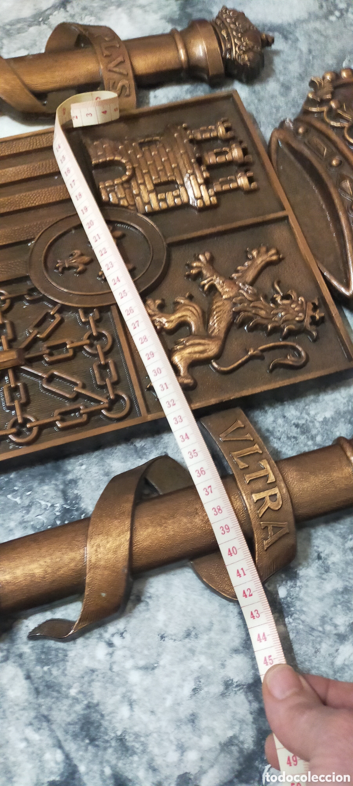 Coleccionismo: Escudo metal de Espa&ntilde;a - Foto 4