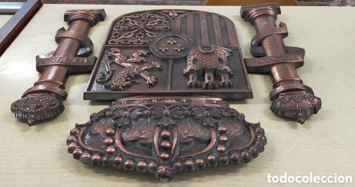 Coleccionismo: Escudo metal de Espa&ntilde;a - Foto 7