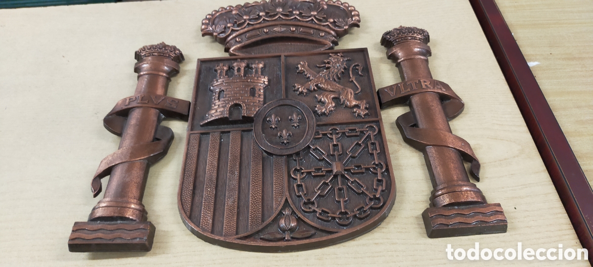 Coleccionismo: Escudo metal de Espa&ntilde;a - Foto 8