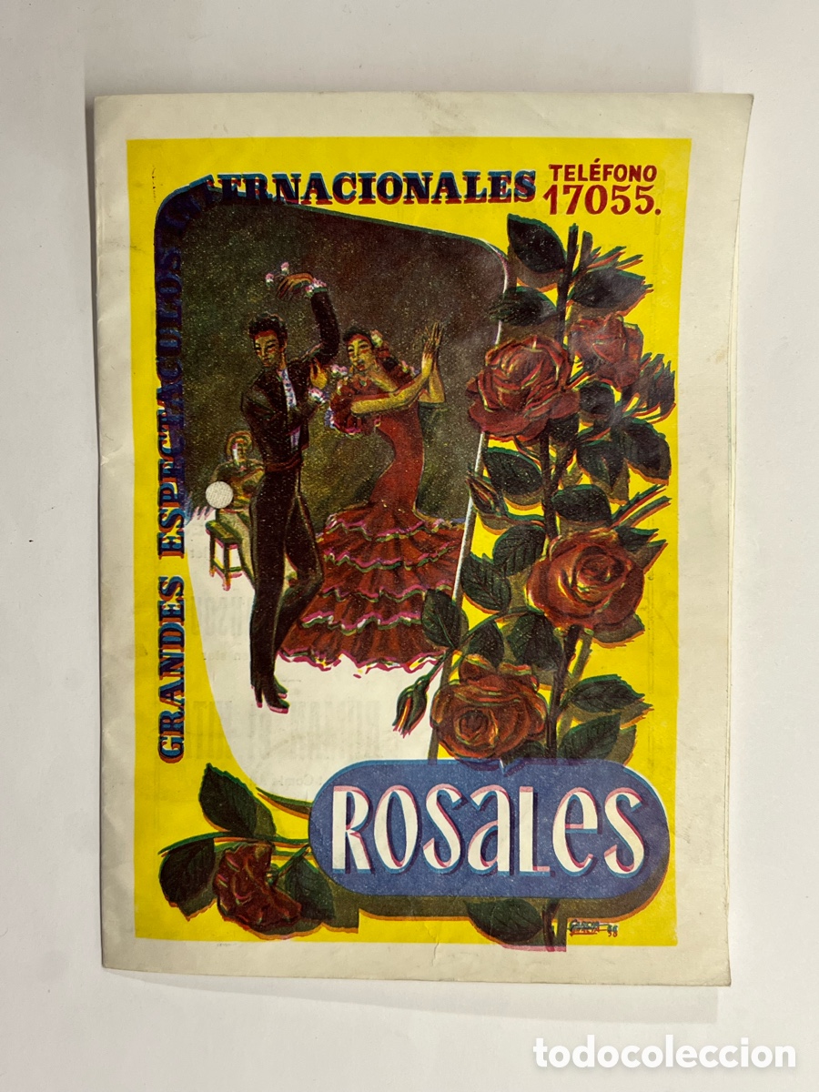 Coleccionismo: LOS ROSALES.. Grandes espect&aacute;culos internacionales: EL MARAVILLOSO BALLET DE ALEJANDRO VARGAS