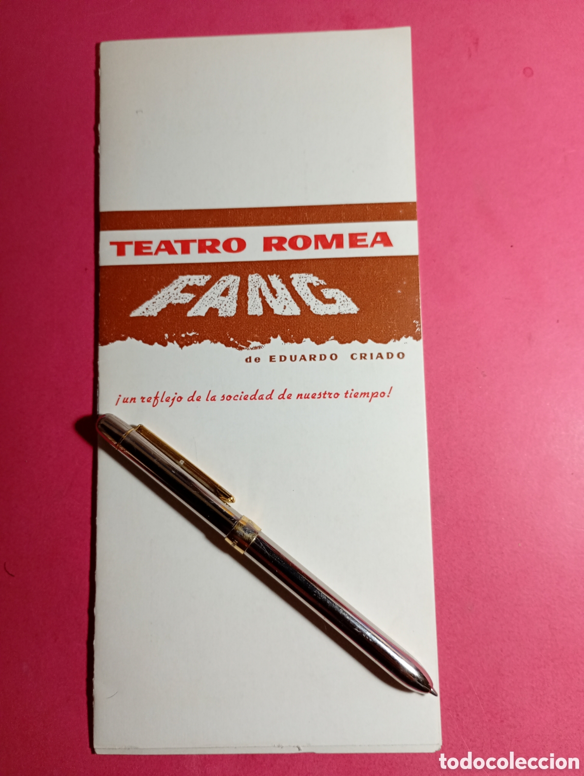 Coleccionismo: BARCELONA TEATRO ROMEA DIRECCI&Oacute;N XAVIER REG&Aacute;S ''FANG'' DE EDUARDO CRIADO 1963 DIR. ESTEBAN POLLS