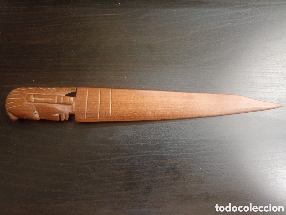 Coleccionismo: Abrecartas de madera tallado - Foto 3