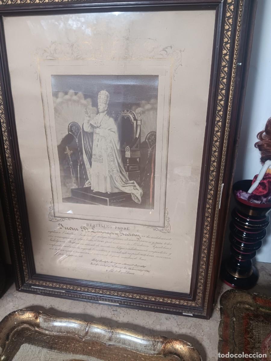 Colecionismo: diploma de Bendici&oacute;n Apost&oacute;lica e Indulgencia Plenaria concedido por el Papa Le&oacute;n XIII