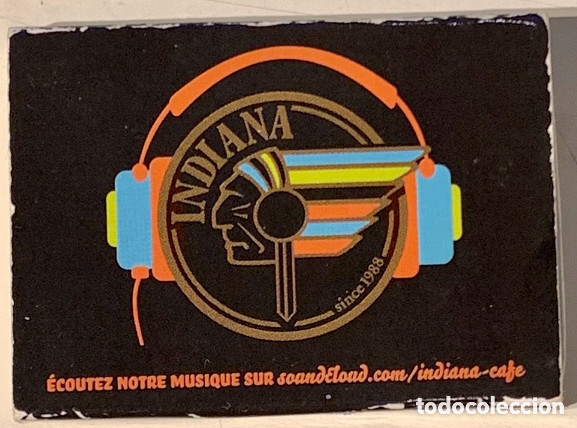 Coleccionismo: Caja de cerillas. INDIANA Caf&eacute;. Par&iacute;s.