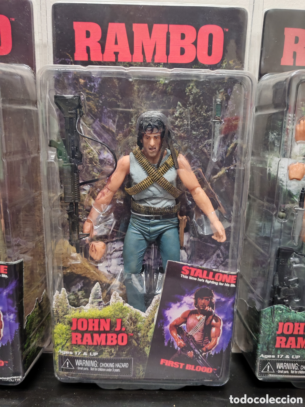 Coleccionismo: Colecci&oacute;n 3 figuras Neca RAMBO - Foto 4