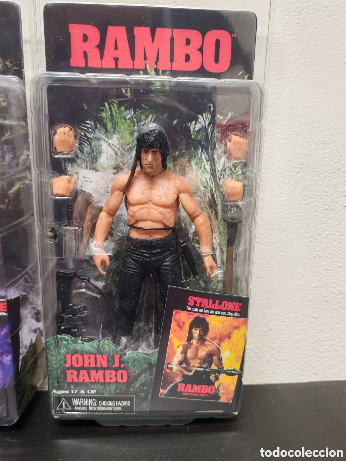 Coleccionismo: Colecci&oacute;n 3 figuras Neca RAMBO - Foto 5