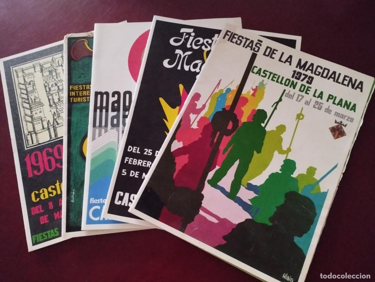 Coleccionismo: 5 programas de las fiestas de la magdalena a&ntilde;os 69 -74 - 76 - 78 - 79