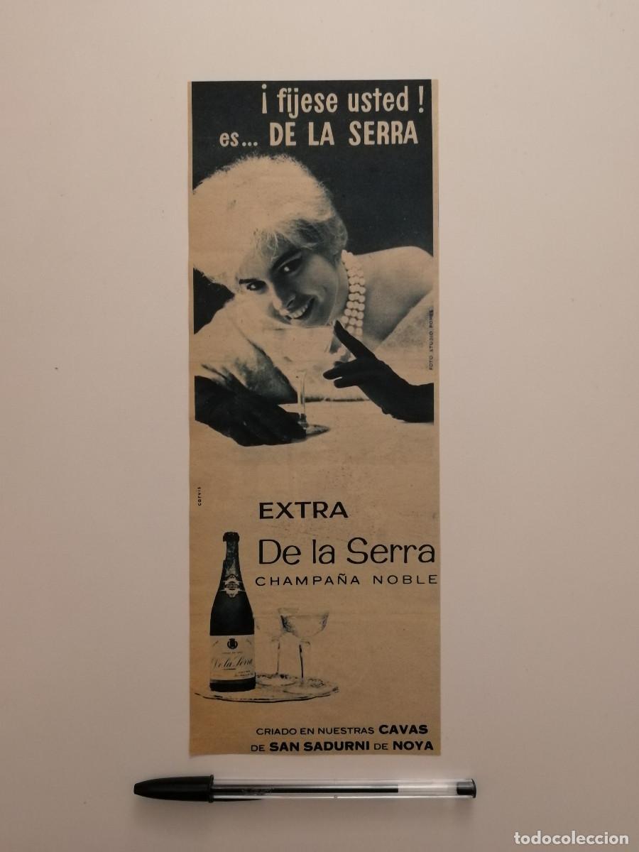 Coleccionismo: ANTIGUO ANUNCIO ENCARTONADO - EXTRA DE LA SERRA CHAMPA&Ntilde;A NOBLE CAVA SAN SADURNI DE NOYA - PUBLICIDAD
