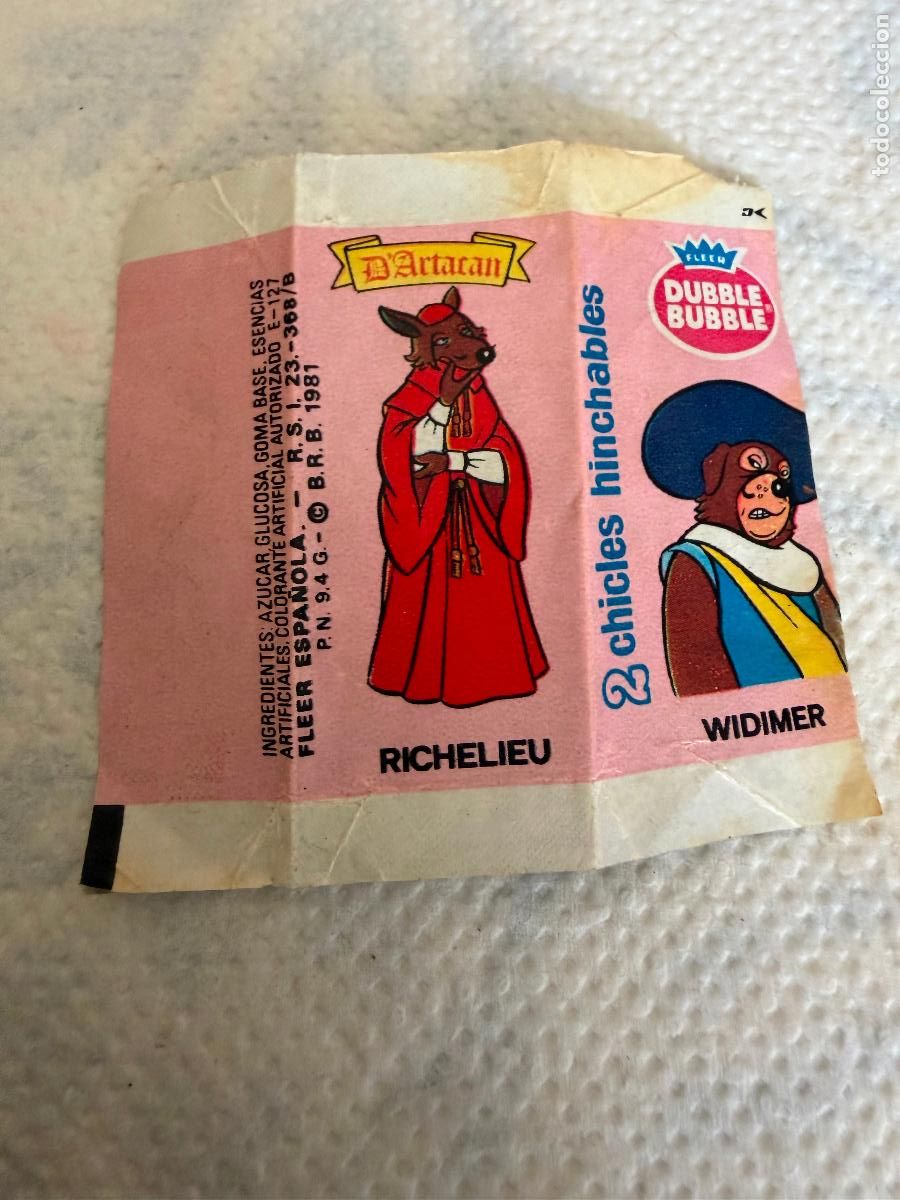 Coleccionismo: Envoltorio chicle dartacan