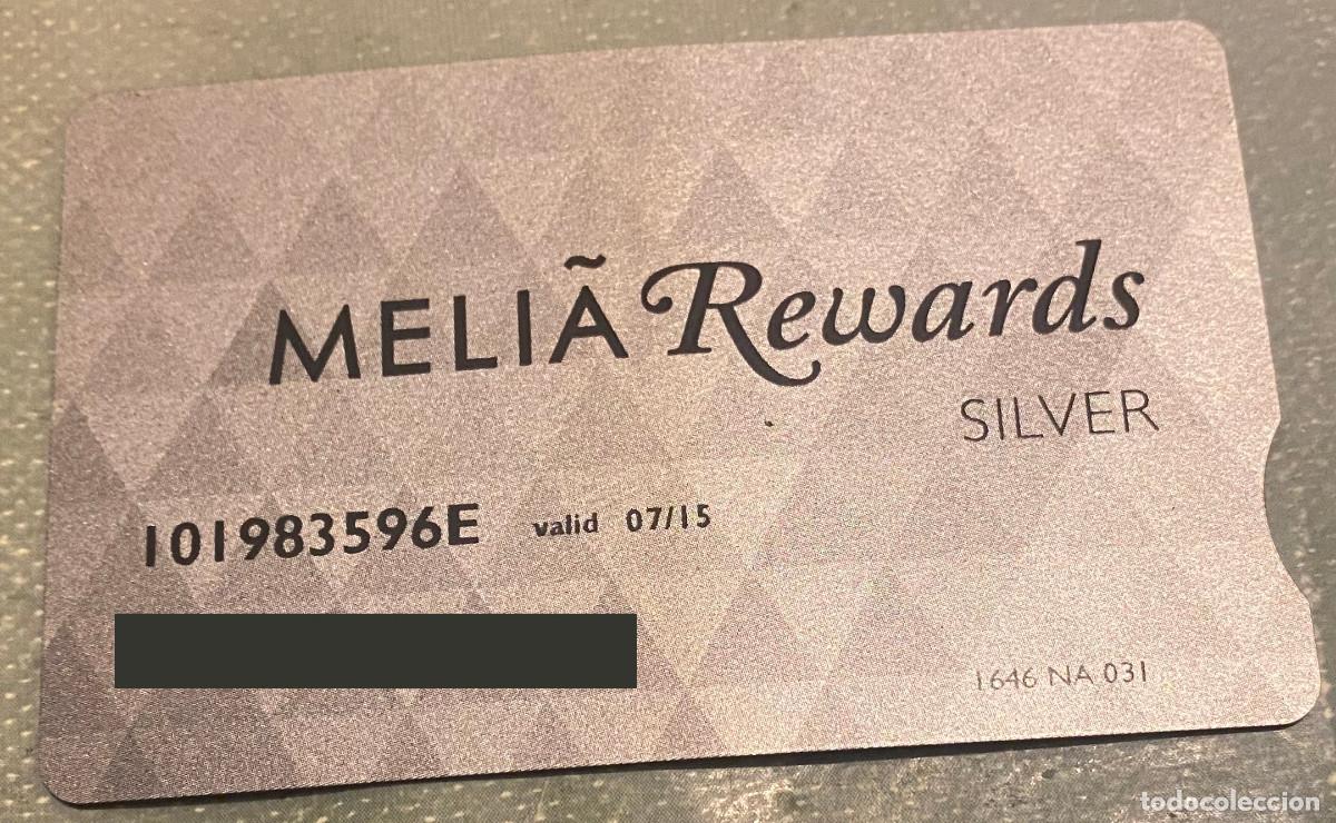 Coleccionismo: Tarjeta de cliente de Hoteles Meli&aacute;. Caducada, s&oacute;lo como curiosidad coleccionable.