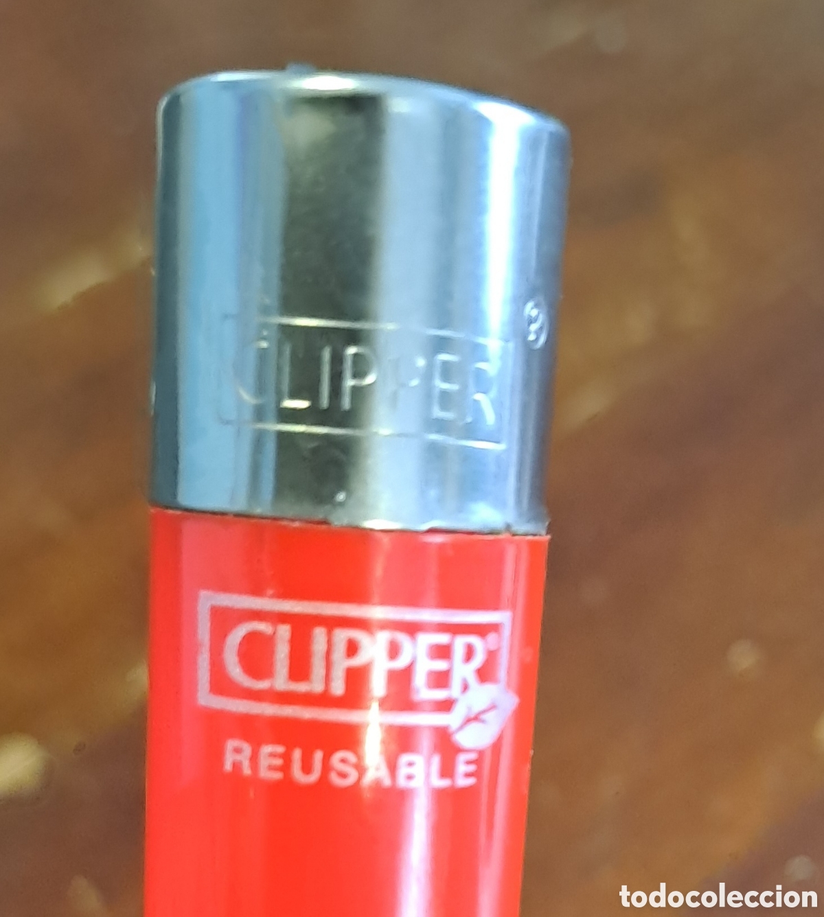 Coleccionismo: MECHERO CLIPPER ROJO