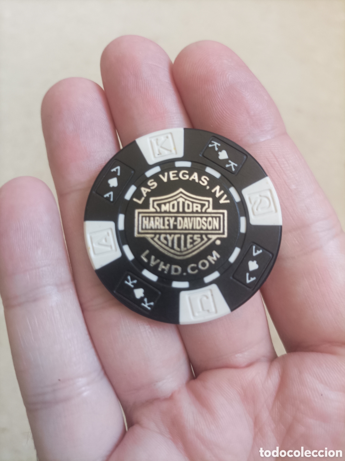 Coleccionismo: Ficha de pocker Harley Davison Las Vegas