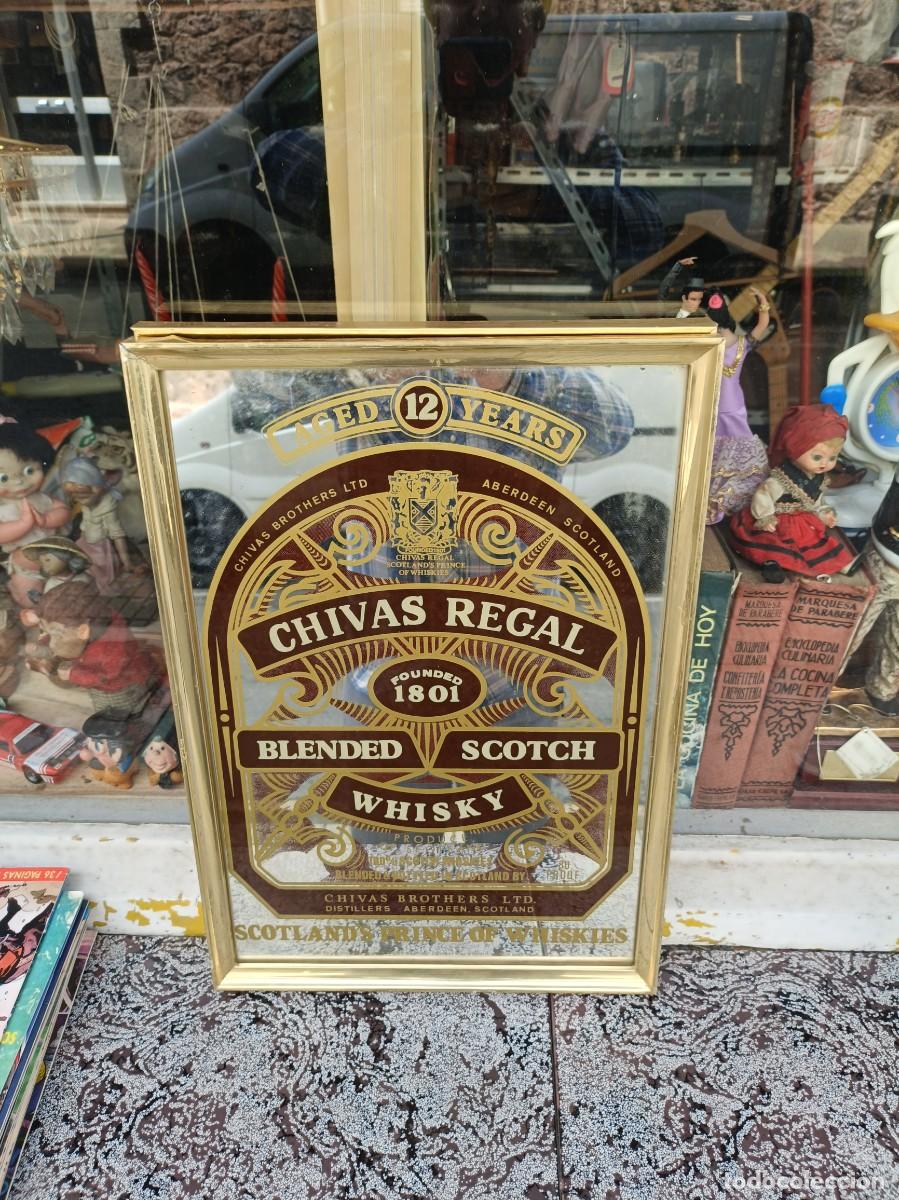 Colecionismo: ANTIGUO CARTEL O ESPEJO PUBLICITARIO WHISKY CHIVAS REGAL