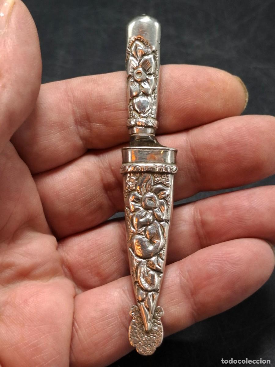 Collectionnisme: + PEQUE&Ntilde;O PU&Ntilde;AL ARGENTINO CON FINO TRABAJO EN PLATA