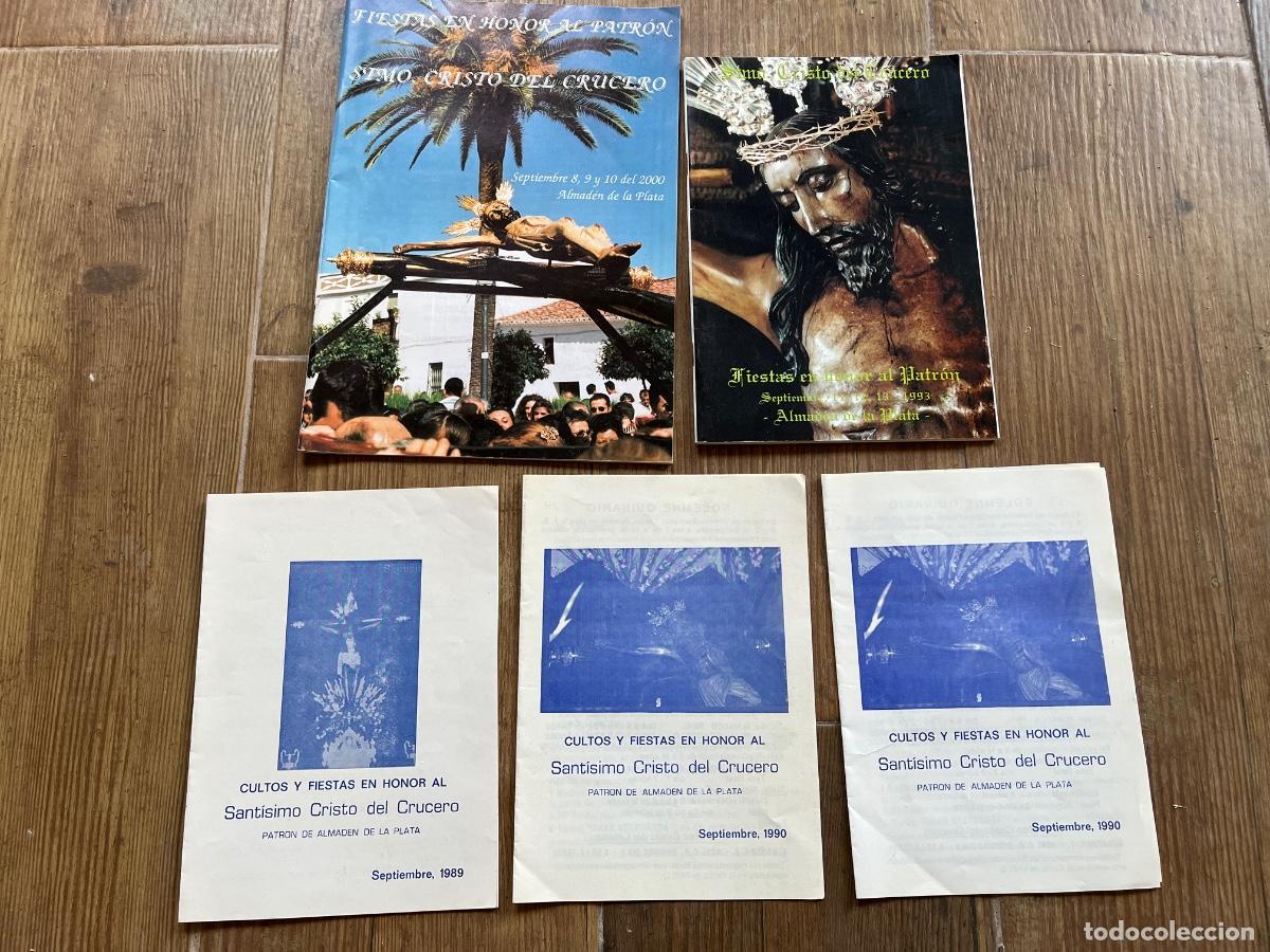 Coleccionismo: ALMAD&Eacute;N DE LA PLATA - REVISTAS ANTIGUAS DE LAS FIESTAS EN HONOR DEL PATR&Oacute;N CRISTO DEL CRUCERO