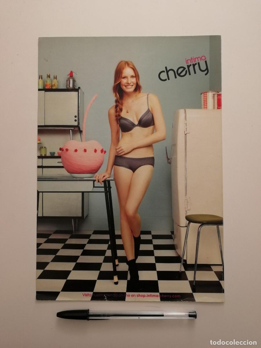 Coleccionismo: ANUNCIO ACARTONADO -A4- CHERRY INTIMA MODA LINGERIE - PUBLICIDAD LAMINA