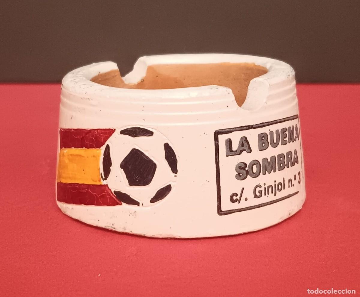 Coleccionismo: ANTIGUO CENICERO DE BARRO COCIDO PUBLICIDAD NARANJITO MUNDIAL DE FUTBOL ESPA&Ntilde;A 82