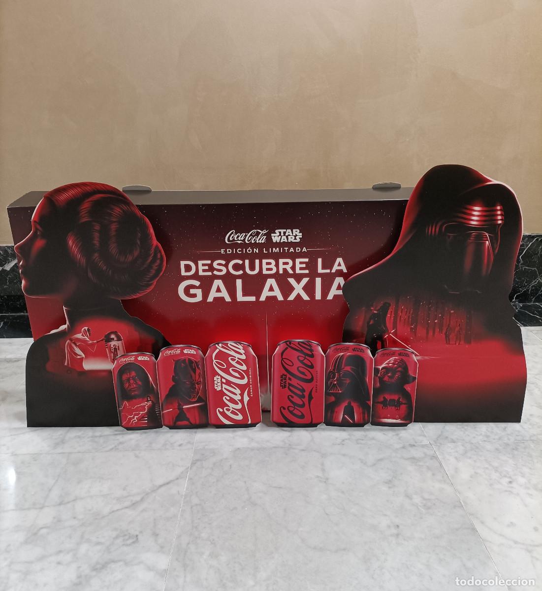 Coleccionismo: carton montable display star wars coca cola limitada promocional publicitaria hoja cocacola