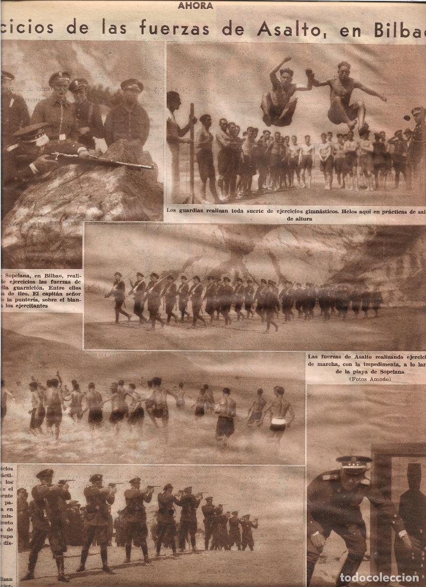 Coleccionismo: A&Ntilde;O 1933 RECORTE PRENSA BILBAO EJERCICIOS ENTRENAMIENTO GUARDIA FUERZAS DE ASALTO