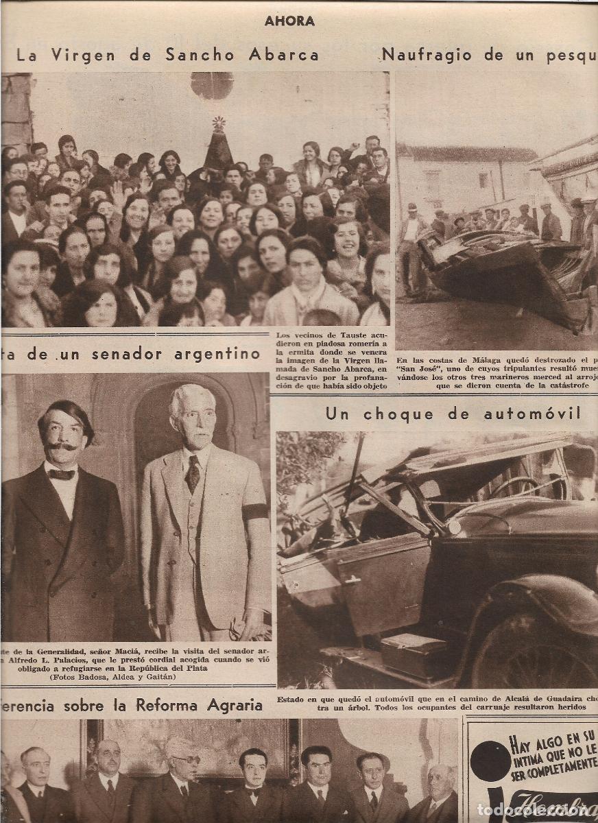 Coleccionismo: A&Ntilde;O 1933 RECORTE PRENSA MALAGA NAUFRAGIO DESTRUCCION PESQUERO SAN JOSE UN MARINERO MUERTO