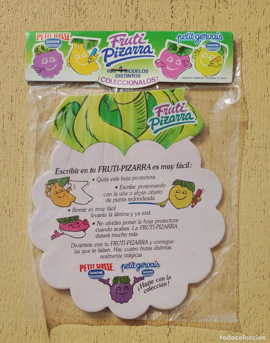 Coleccionismo: Fruti Pizarra Mora de Petit Suisse Promocional Danone