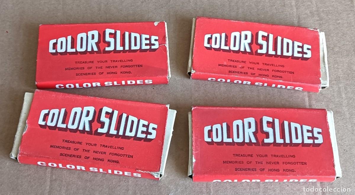 Collecting: 4 cajas Color Slides sceneries Hong Kong - 6 diapositivas por caja