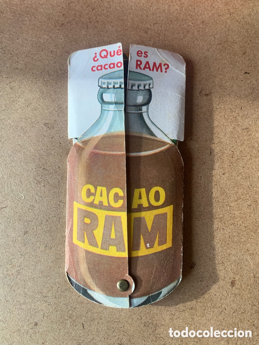 Coleccionismo: PRECIOSO ABANICO PUBLICIDAD DE CACAO RAM. A&Ntilde;OS 60/70.