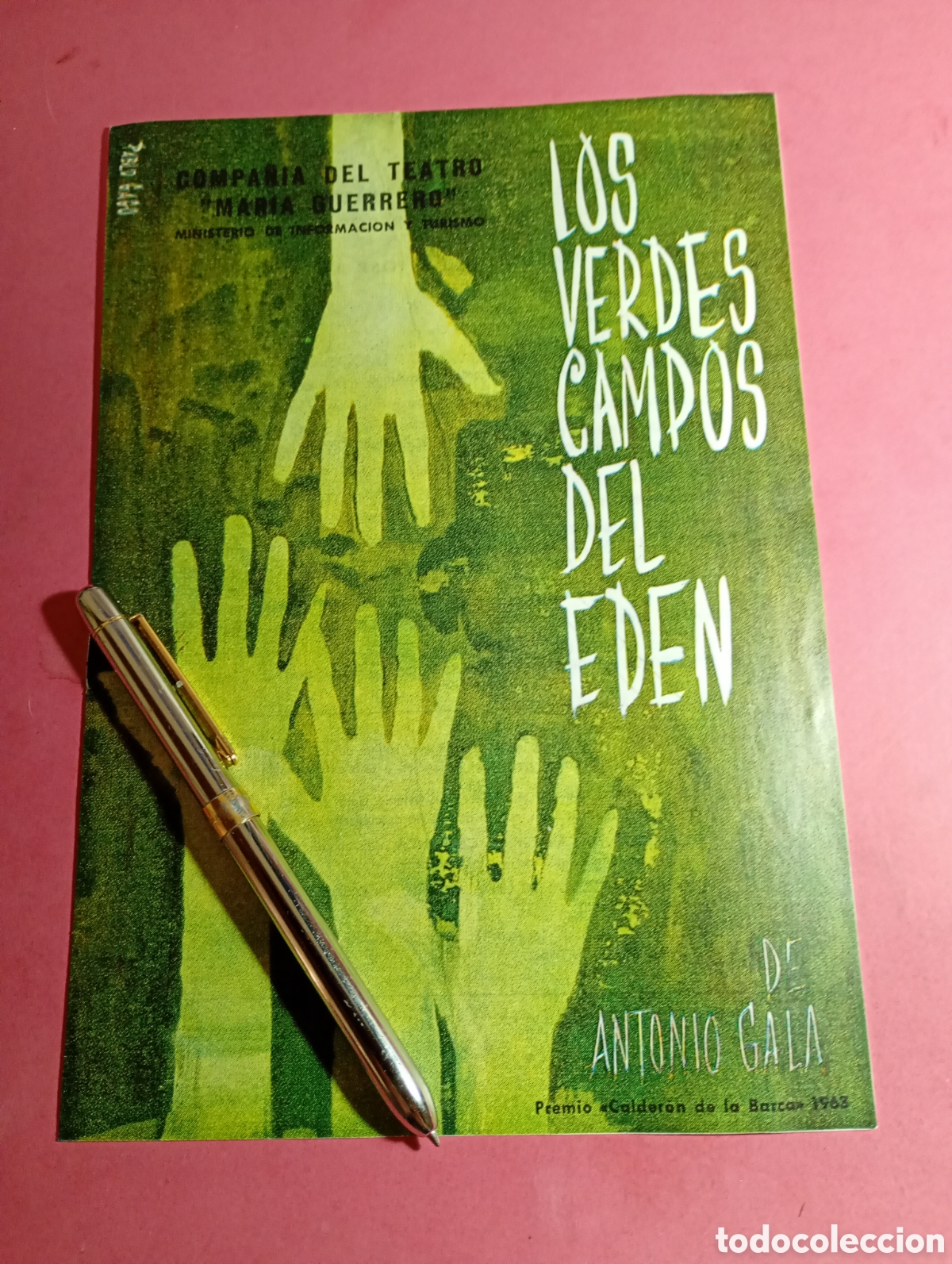 Coleccionismo: MADRID TEATRO NACIONAL MAR&Iacute;A GUERRERO 1964 ''LOS VERDES CAMPOS DEL ED&Eacute;N'' DE ANTONIO GALA