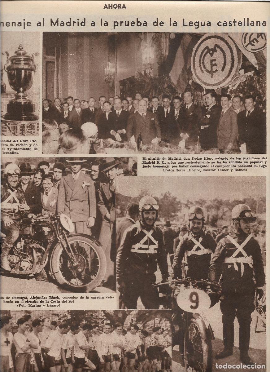 Coleccionismo: A&Ntilde;O 1933 RECORTE PRENSA MOTOCICLISMO CIRCUITO COSTA DEL SOL BLACK ARANDA MOXO