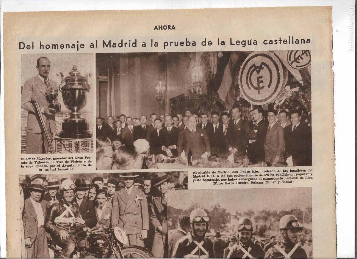 Coleccionismo: A&Ntilde;O 1933 RECORTE PRENSA SE&Ntilde;OR MARODER GANADOR GRAN PREMIO DE VALENCIA DE TIRO DE PICHON