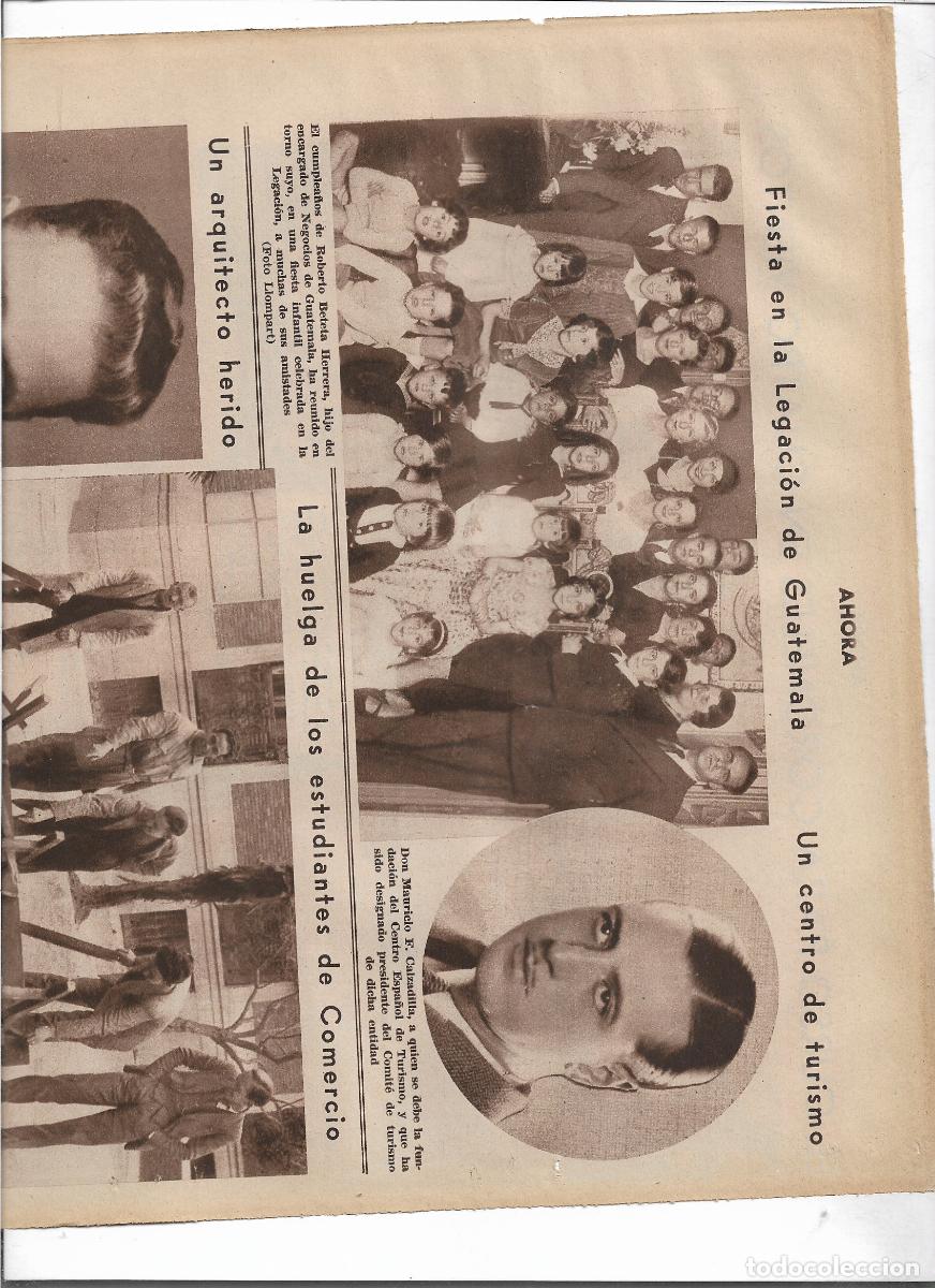 Coleccionismo: A&Ntilde;O 1933 RECORTE PRENSA MAURICIO F CALZADILLA FUNDADOR CENTRO ESPA&Ntilde;OL DE TURISMO PRESIDENTE COMITE
