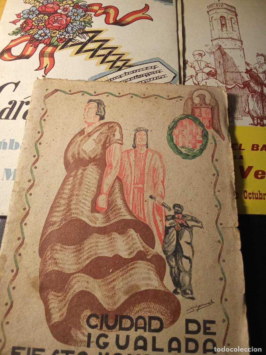 Coleccionismo: Igualada.Festa Major 1941&hellip;Caramelles i festes de la Font Vella.
