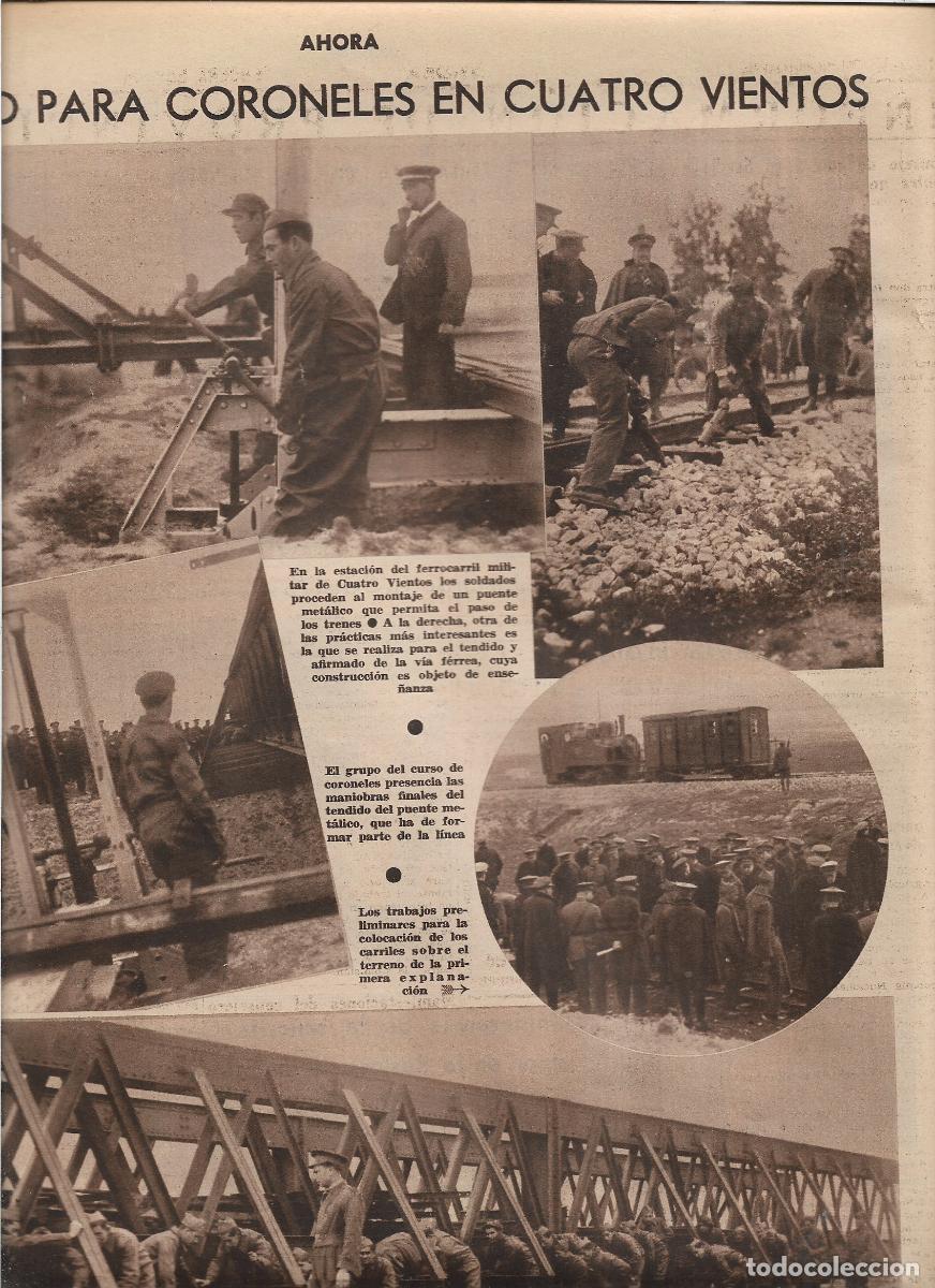 Coleccionismo: A&Ntilde;O 1933 RECORTE PRENSA EJERCITO CURSO PARA CORONELES EN CUATRO VIENTOS