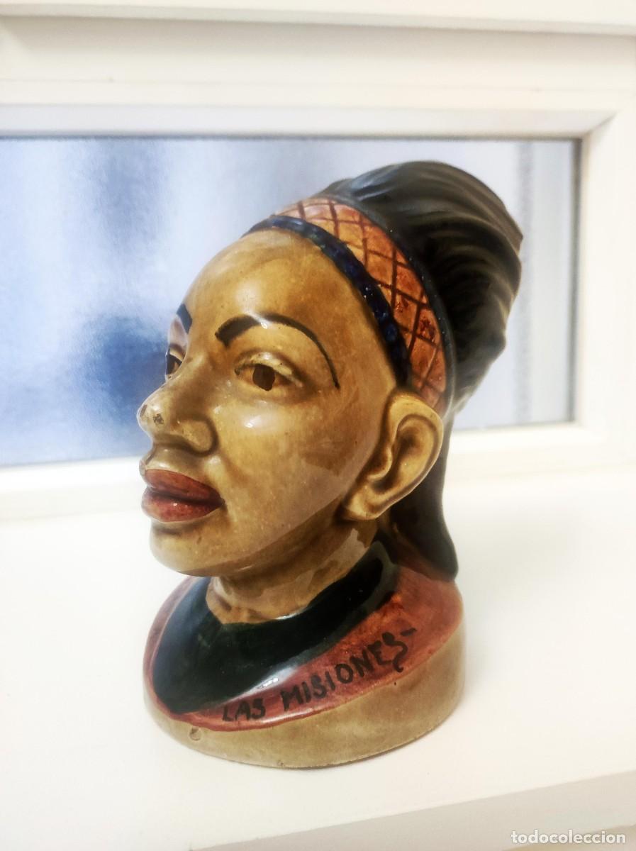 Coleccionismo: Hucha del Domund. Busto de nativa filipina, a&ntilde;os 50.