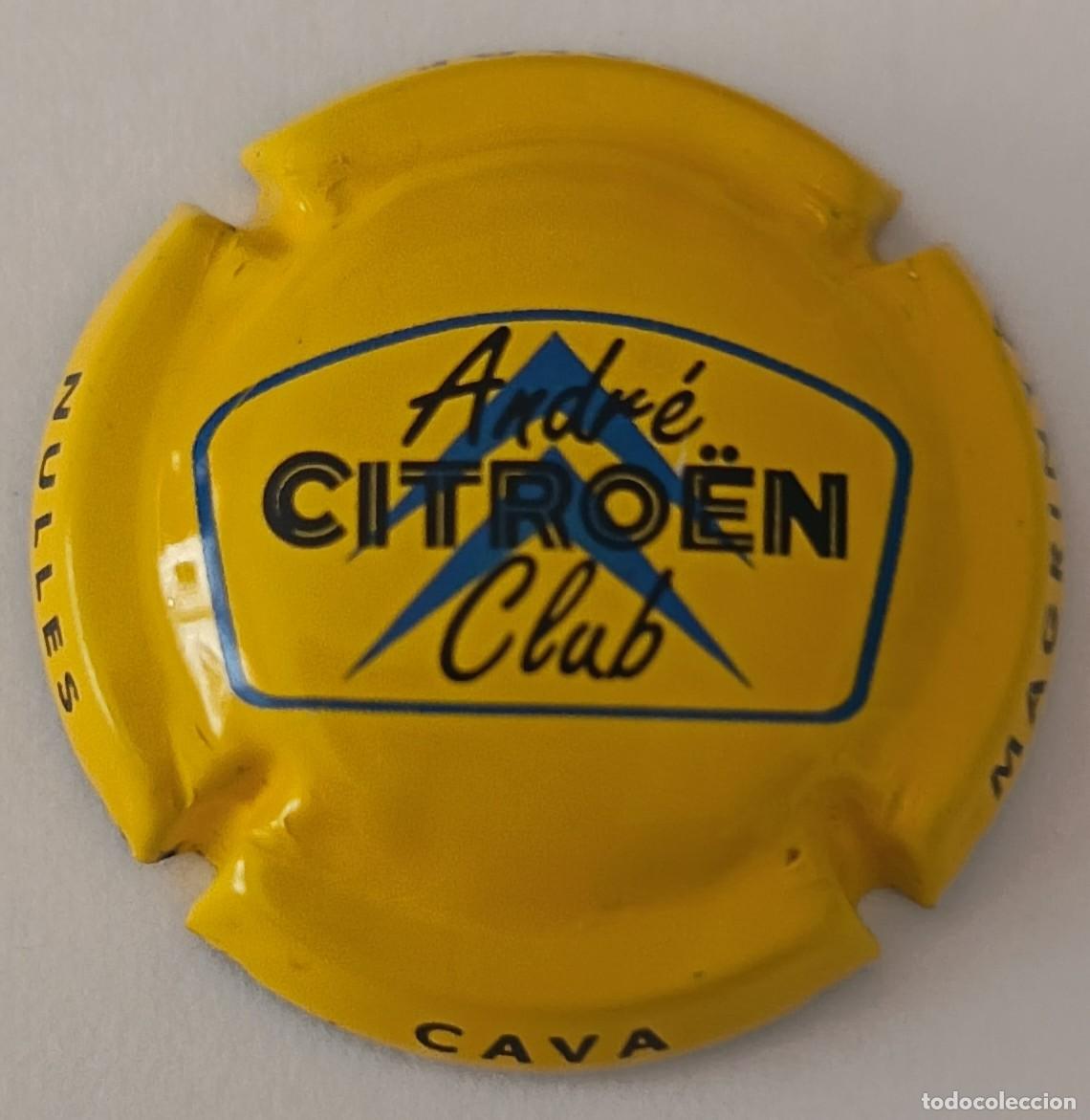 Coleccionismo: Placa Chapa de Cava. Andre Citro&euml;n Club. Magrinya Calaf. Nulles.
